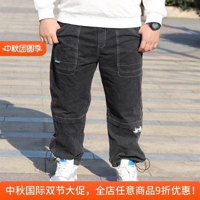 机能风束脚宽松百搭工装裤长裤