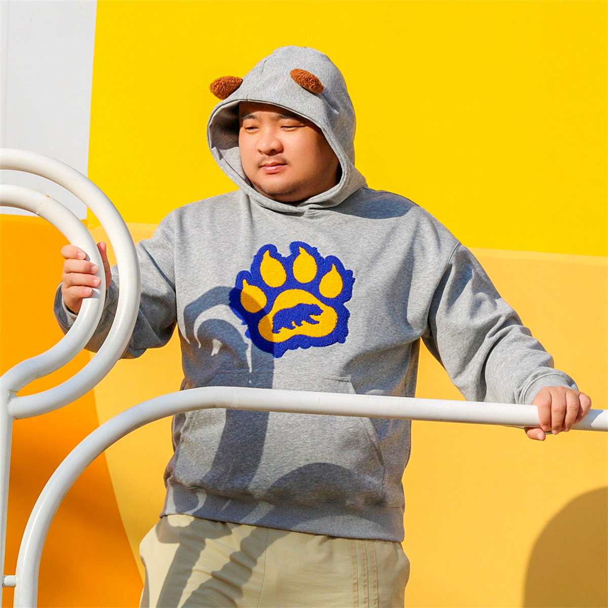 TRCE原创系列连帽熊爪宽松卫衣