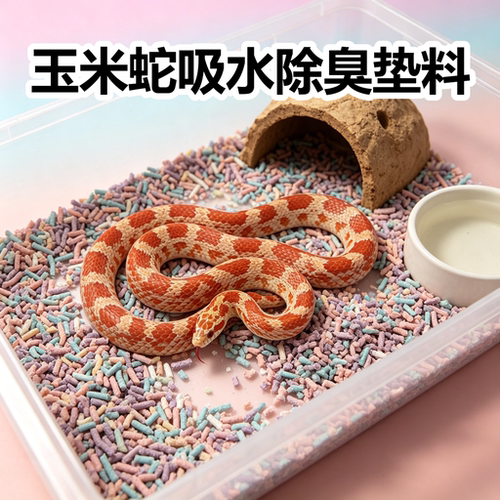 玉米蛇除臭吸水垫料宠物蛇垫材爬宠爬宠专用垫料彩虹吸水纸棉纸粒