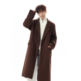 高品质过膝款韩版休闲毛呢大衣潮流加厚风衣外套A430-DY23特批110，男装风衣，电商A430（原星座702）