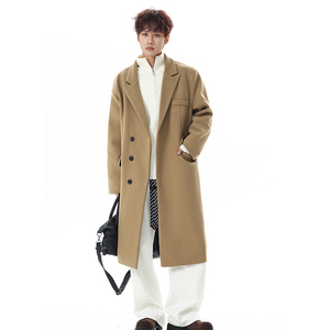 韩版男士毛呢大衣男中长款过膝呢子风衣加厚外套DY20特批跑量p110，男装风衣，电商A430（原星座702）