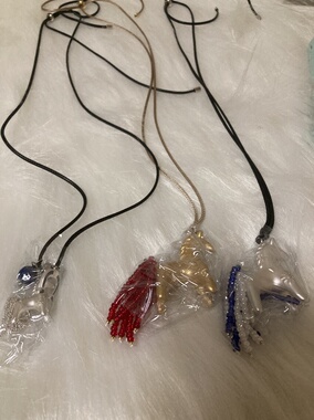 秋冬小马复古小众设计感项链女简约百搭个性气质毛衣链