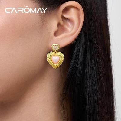 桃心气质耳饰925银针宫廷风