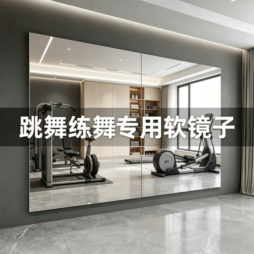 舞蹈镜免打孔上墙不变形的穿衣镜