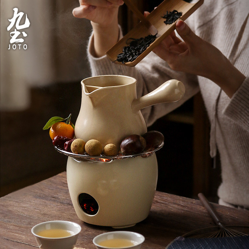 九土云南烤茶罐罐茶烤奶侧把煮茶壶围炉煮茶泥炉日式炭炉碳炉茶炉,餐饮具,煮茶炉,淘宝优惠券,粉丝福利购,淘宝优惠卷