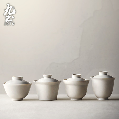 九土日式景德镇禅意手工制泡茶碗