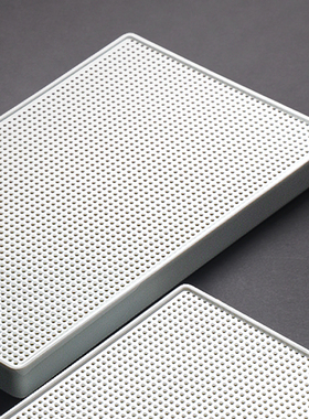 九土手工白瓷茶盘日式简约干湿两用干泡茶台家用陶瓷储水壶承茶具