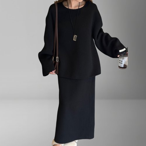 设计感羊毛时尚套装女2025秋冬