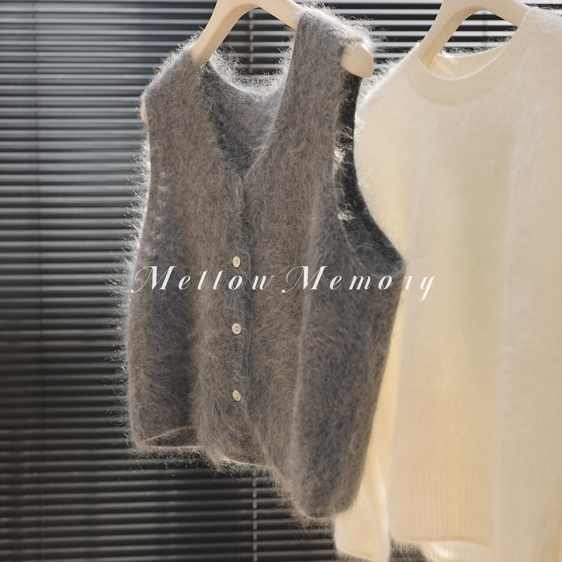 100%加厚山羊绒拉绒宽松极简马甲