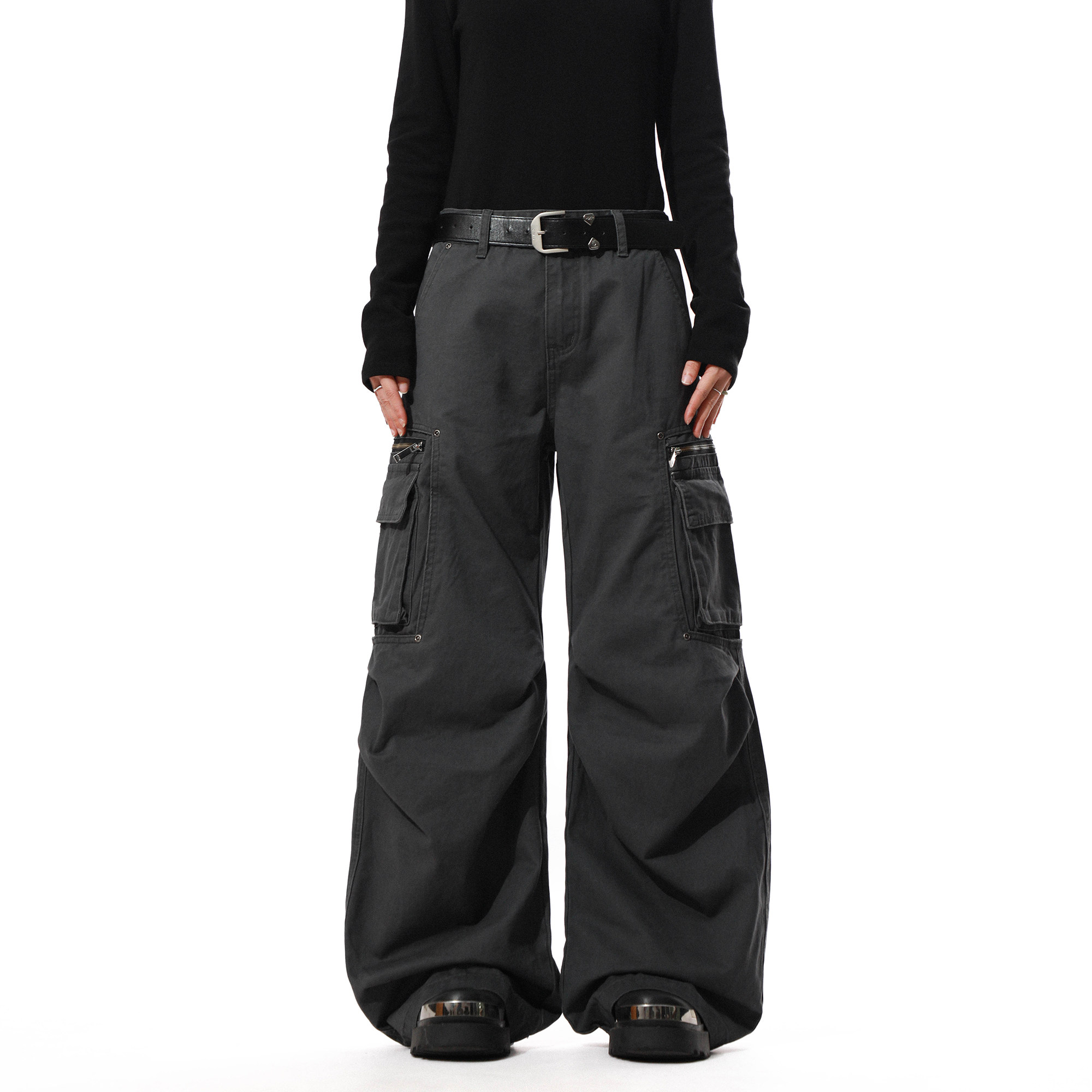 美式复古多口袋工装裤