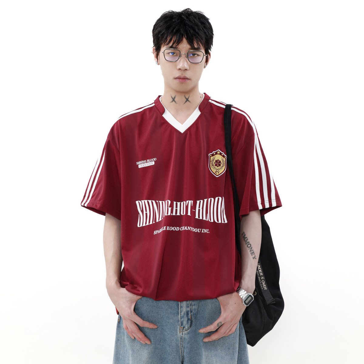 MRNEARLY美式球衣短袖男速干T恤