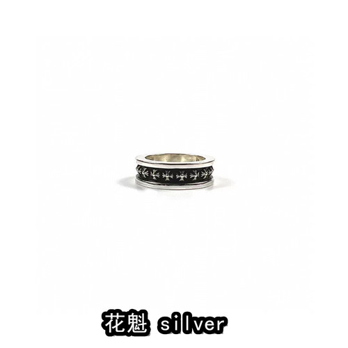 花魁925纯银十字minipius戒指
