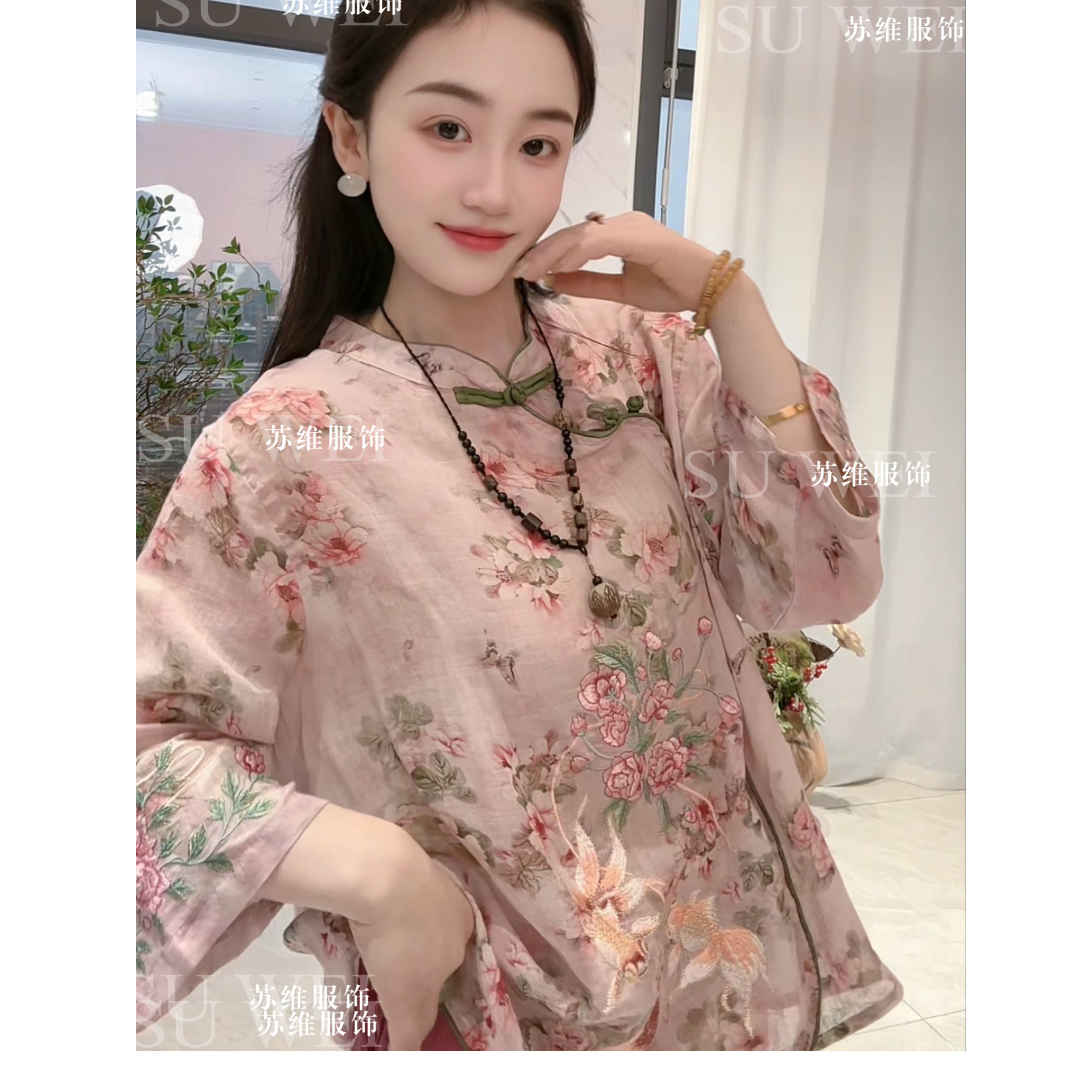 【云瑶】1732苎麻新中式中长款夏装上衣简约设计舒适穿搭