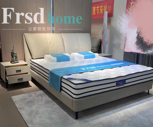 芙瑞斯达床带床头柜工厂直销