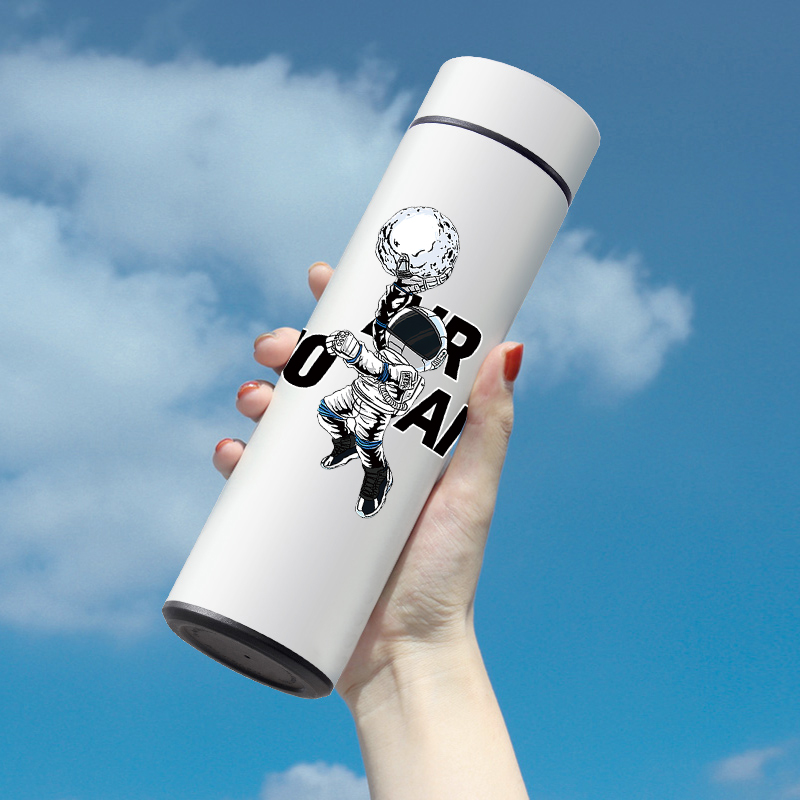 高颜值宇航员智能316不锈钢大容量保温杯男女学生儿童上学水杯子