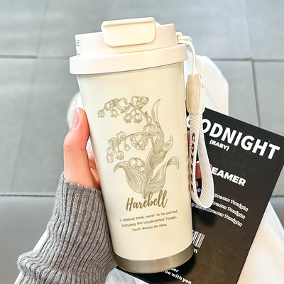 2025新款保温杯保冷316不锈钢咖啡杯女生大容量高颜值吸管水杯子.