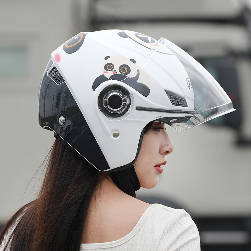 feisu男女头盔防雾电瓶车