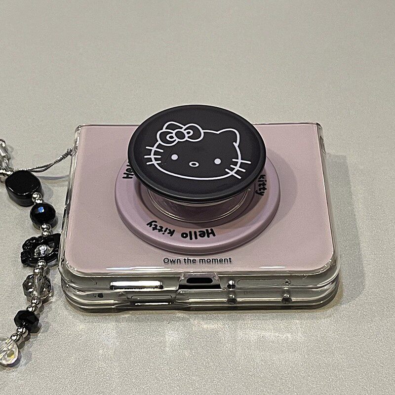 网红kt猫磁吸支架适用华为Pura X折叠屏手机壳pocket2手链小米mixflip2三星zflip7OPPO FindN3Flip荣耀vivo女