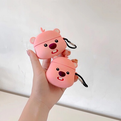可爱小海狸露比loopy硅胶适用airpodspro2代保护套苹果耳机保护壳airpods3无线蓝牙耳机套airpod二三代耳机壳