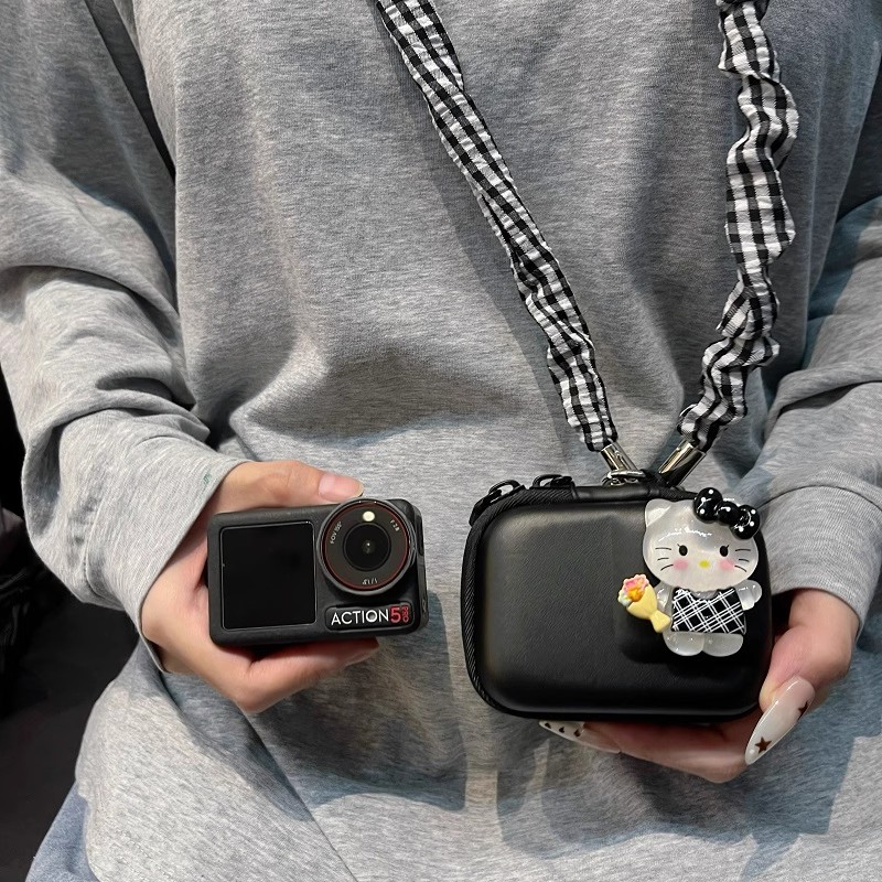 可爱凯蒂猫适用大疆action6/5pro/4/3收纳包影石360AcePro2相机包