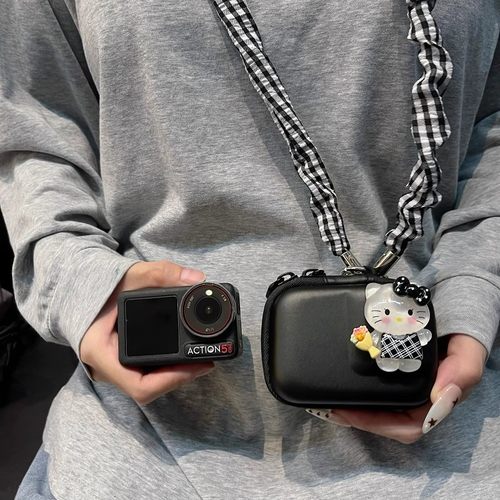 可爱凯蒂猫适用大疆action6/5pro/4/3收纳包影石360AcePro2相机包