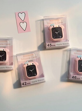 可爱凯蒂猫适用applewatchultra3苹果手表保护套s10/9硅胶4567se2