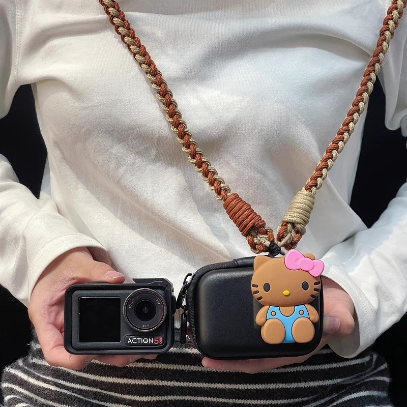 网红kt猫适用大疆action6/5pro/4/3收纳包影石360AcePro2相机包女