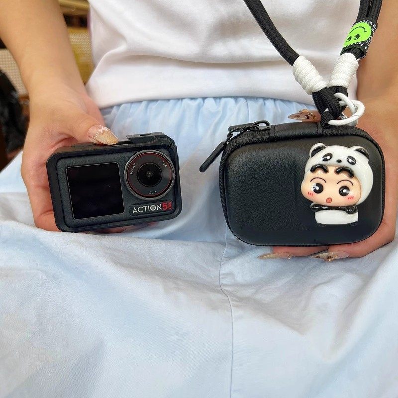 蜡笔小新适用大疆action5pro/4收纳包影石360AcePro2运动相机包女