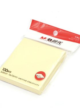 光YS-03 优事贴 3X3记事贴自粘便条纸贴76*76mm 黄色留言贴便利贴