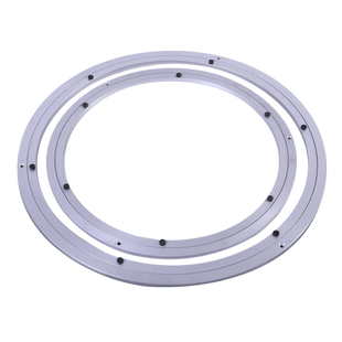 餐桌转盘底座轴承铝合金转芯家用桌子玻璃大理石实木桌面旋转轨道