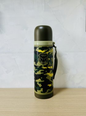 包邮哈尔斯真空迷彩子弹头304不锈钢保温杯HB-350FAX-1