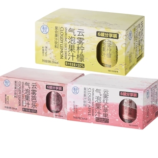 盒马 云雾红心苹果芭乐柠檬气泡果汁复合果汁饮料