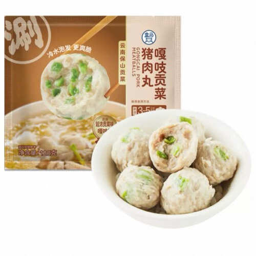 盒马工坊 嘎吱贡菜猪肉丸120g
