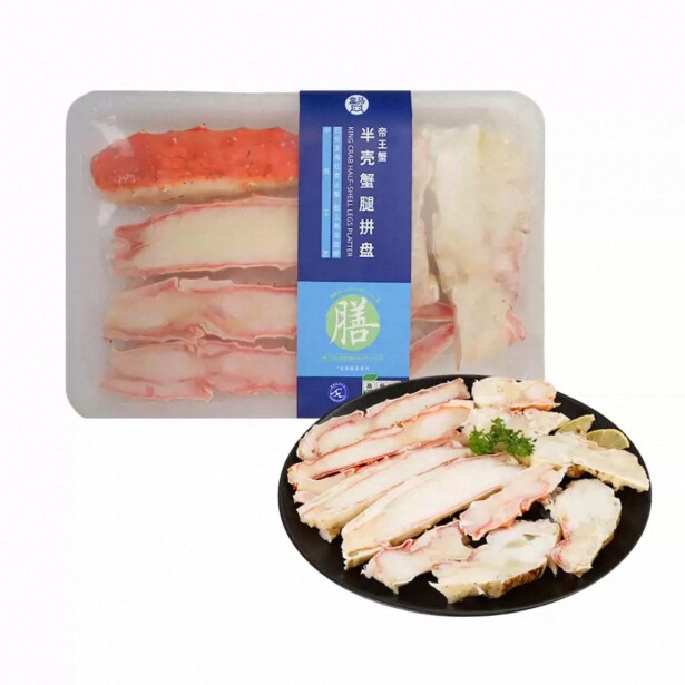 盒马 帝王蟹半壳蟹腿拼盘450g