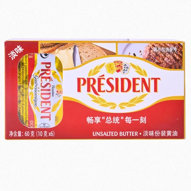 盒马代购P RESIDENT/总统 黄油 奶酪片 芝士片 稀奶油法国进口