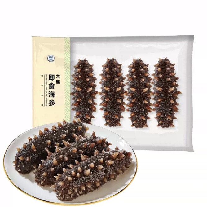 盒马代购大连底播 即食海参(75%固形物)200g(约4-6头)