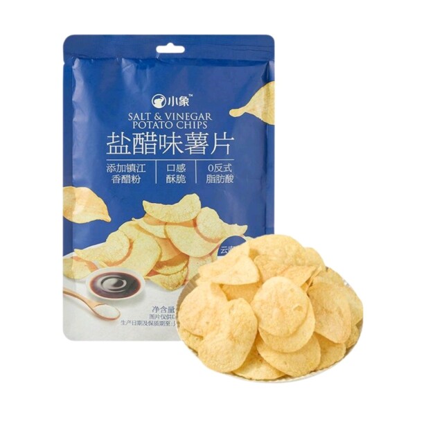 小象超市长沙代购小象盐醋味薯片80g