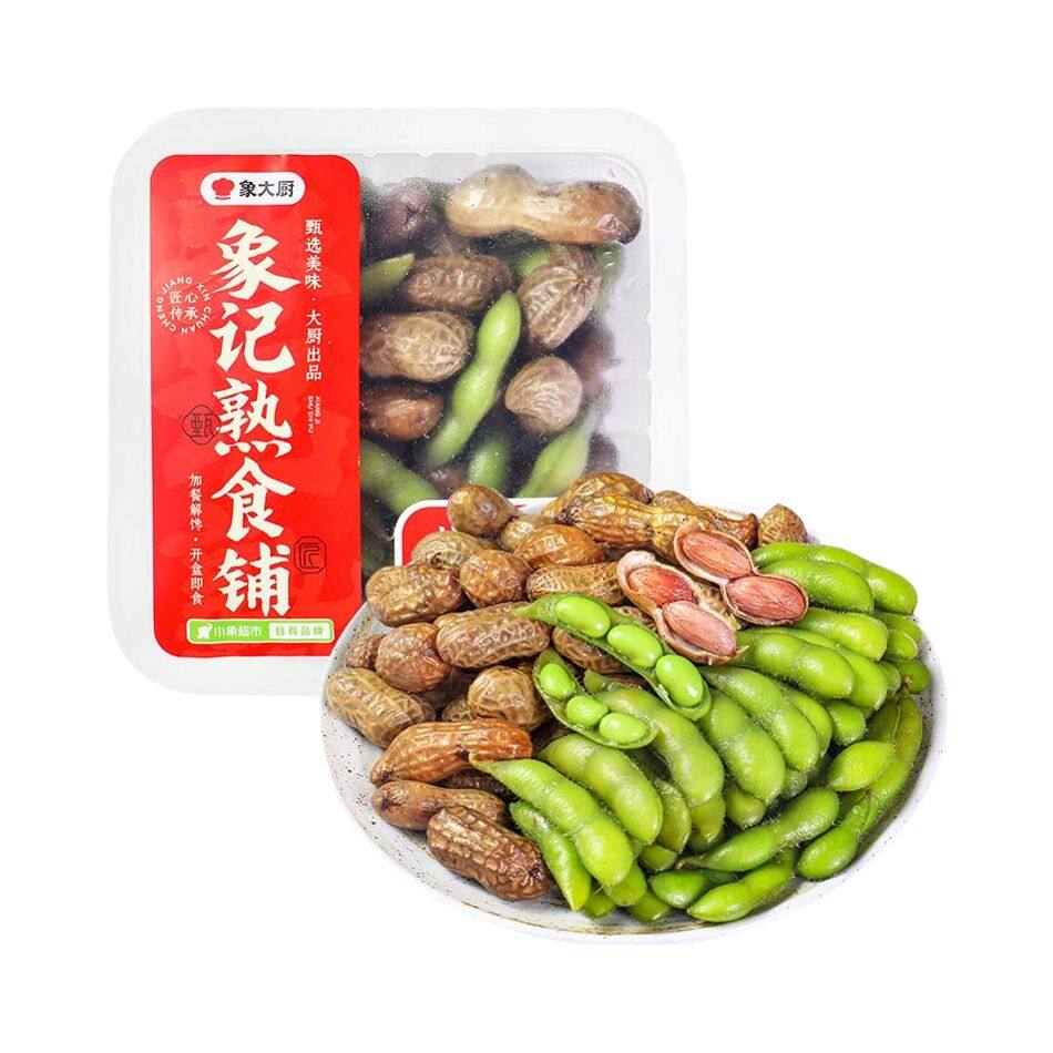小象超市长沙代购象大厨辣卤素三拼 盐水花生毛豆双拼 香卤卤藕片