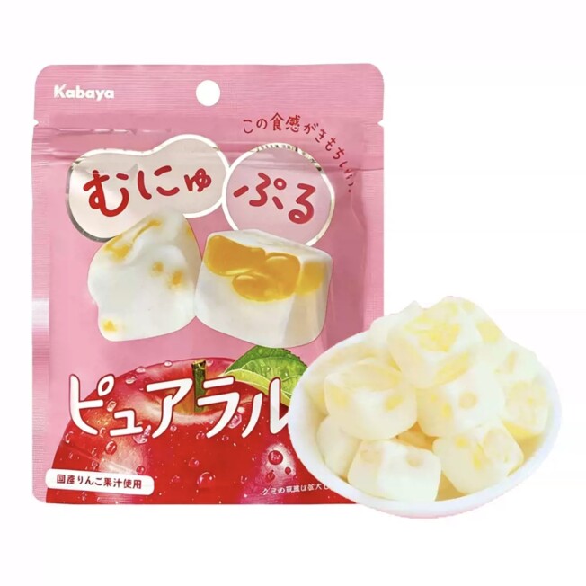 盒马代购Kabaya/卡巴也苹果味软糖58g日本进口