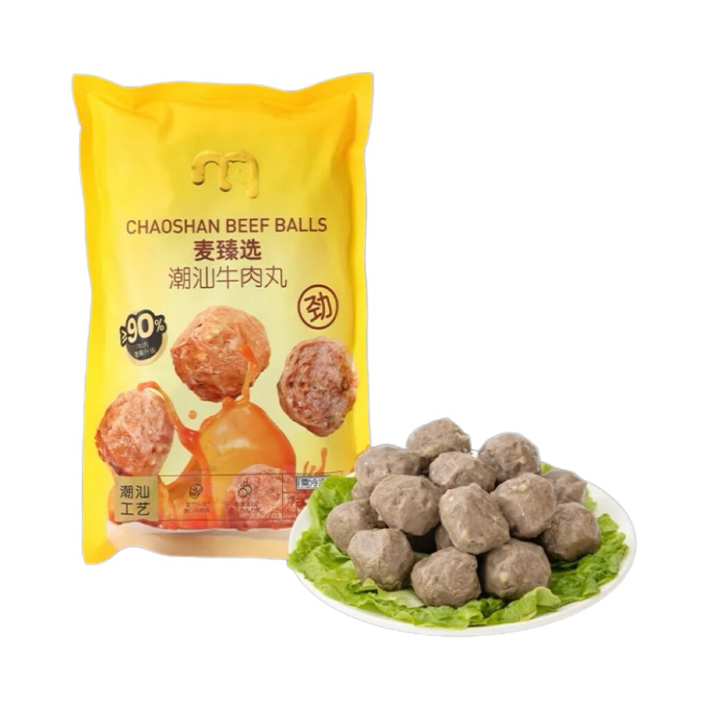 麦德龙麦臻选 潮汕牛肉丸500g 潮汕牛筋丸500g顺丰包邮