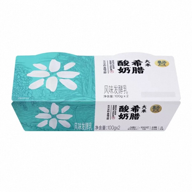 盒马代购 大米希腊酸奶100g*2 大麦燕麦希腊酸奶100g*2