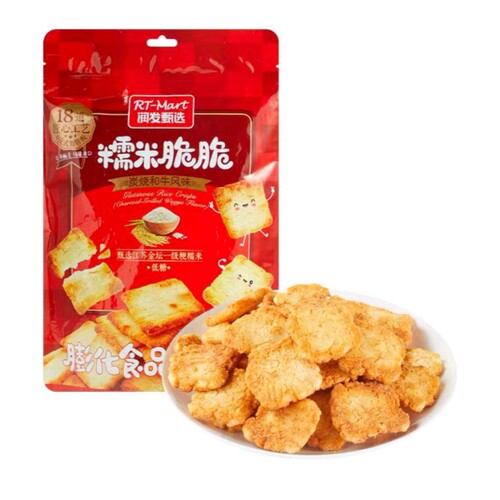 大润发长沙代购RT-Mart糯米脆脆（炭烤和牛风味）200g