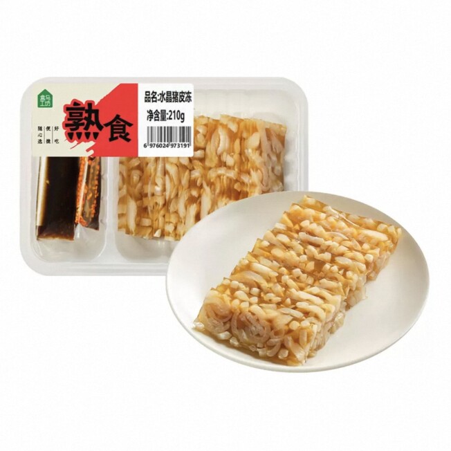 盒马工坊代购水晶猪皮冻210g