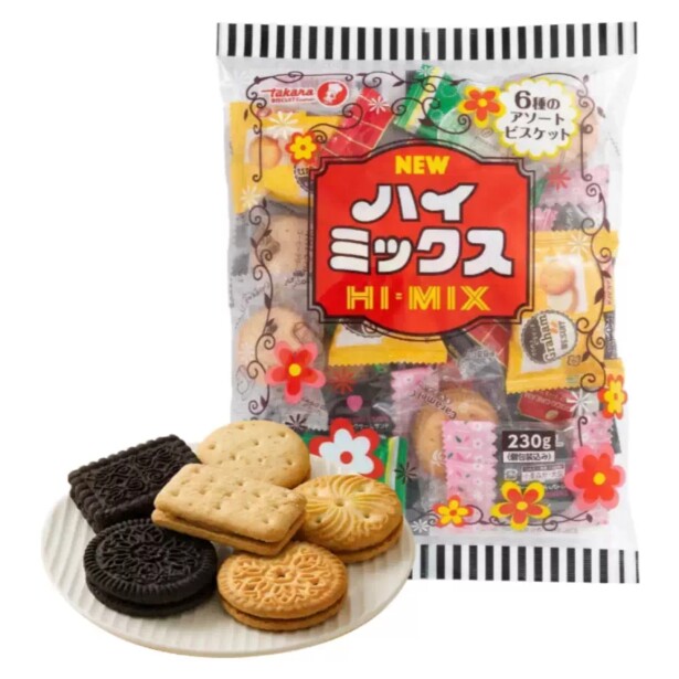 盒马代购宝制果 六种口味什锦饼干220g日本进口