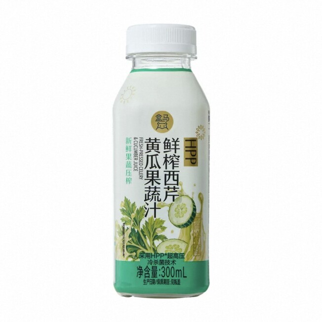盒马代购鲜榨西芹黄瓜果蔬汁300ml