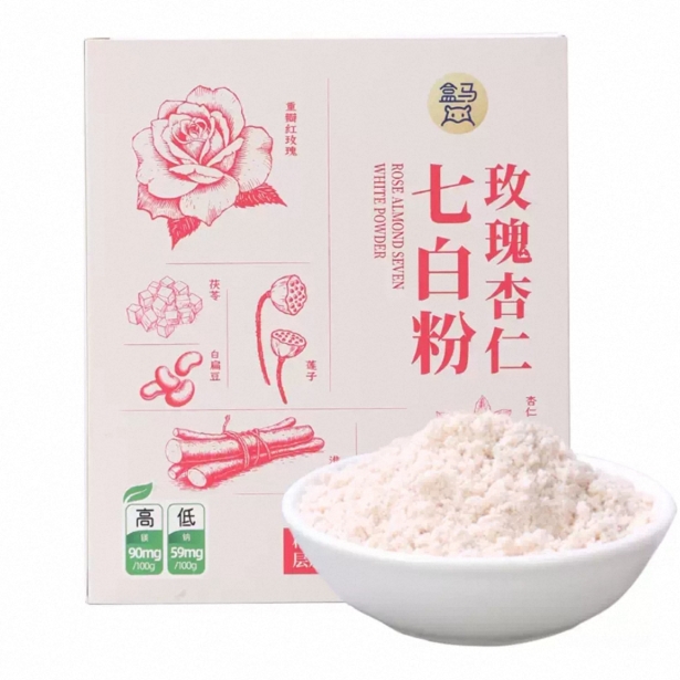 盒马 玫瑰杏仁七白粉300g（10条）