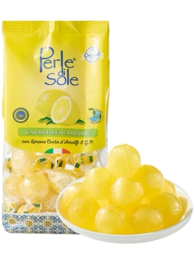 盒马代购Perle di Sole 珍珠形果味糖果（柠檬味）150g意大利进口