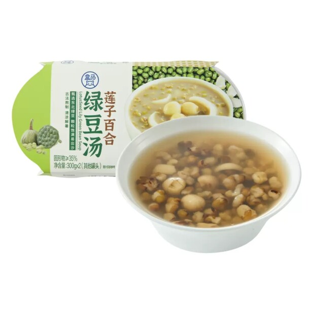 盒马代购莲子百合绿豆汤300g*2