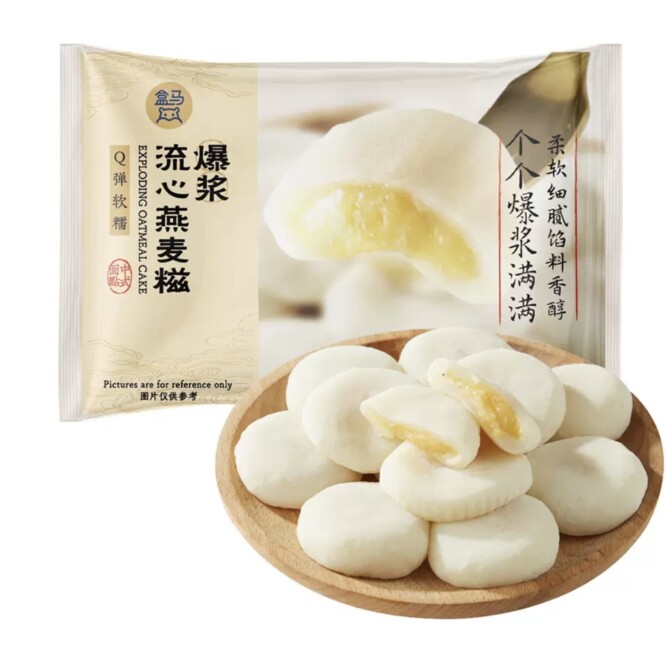 盒马工坊 爆浆流心燕麦糍(糕点)350g