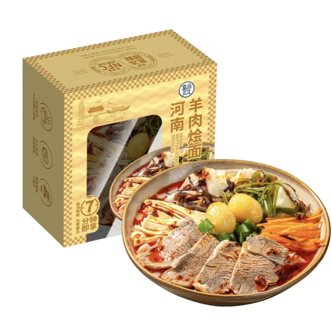 盒马 河南羊肉烩面 640g